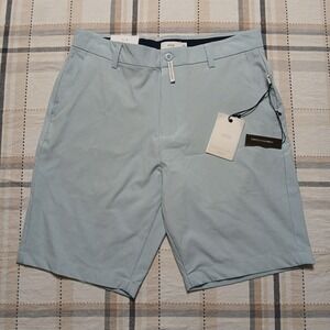NWT‎ Onia Stretch Chambray Versatility 8.5" Short Light Blue Size 30 Performance